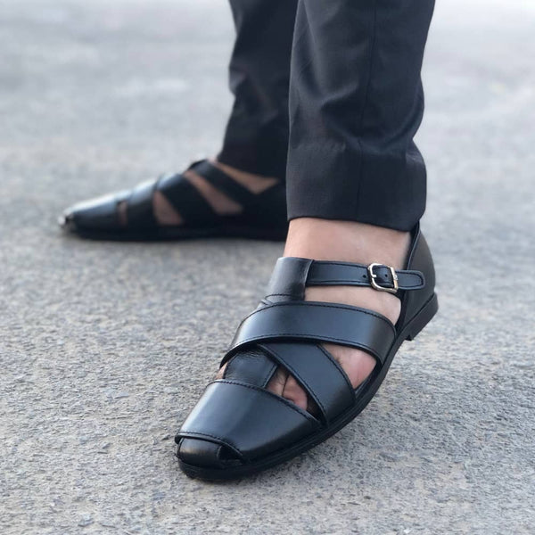 Strap store leather sandals