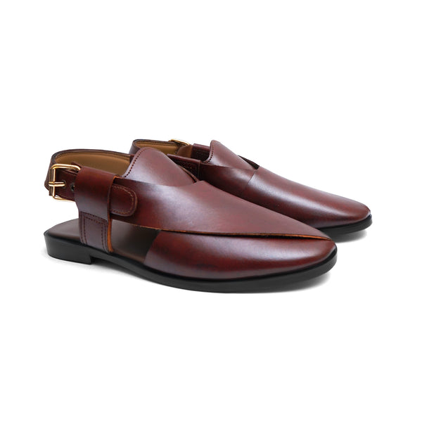 Pure Leather Darwin Peshawari Chappal LS-868