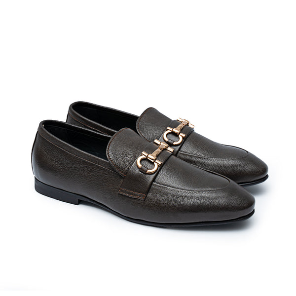 LS Pure Leather Handmade Harbor Shoes LS-505 BRN