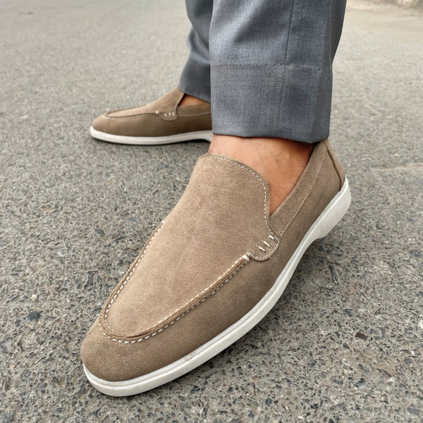 LS Pure Leather Handmade SUEDE LOAFERS LS-641