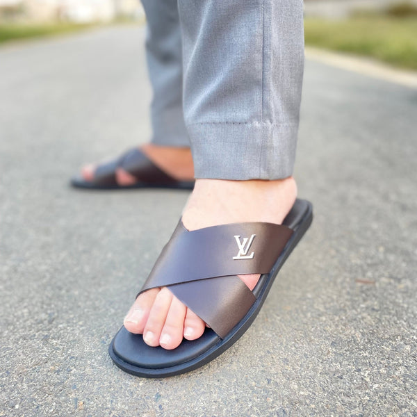 LS Pure Leather Handmade PadaPulse Chappal LS-146 BRN