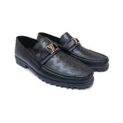 LS Pure Leather Textured Chunky Loafers LS-860