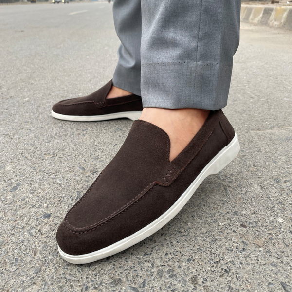 LS Pure Leather Handmade SUEDE LOAFERS LS-643