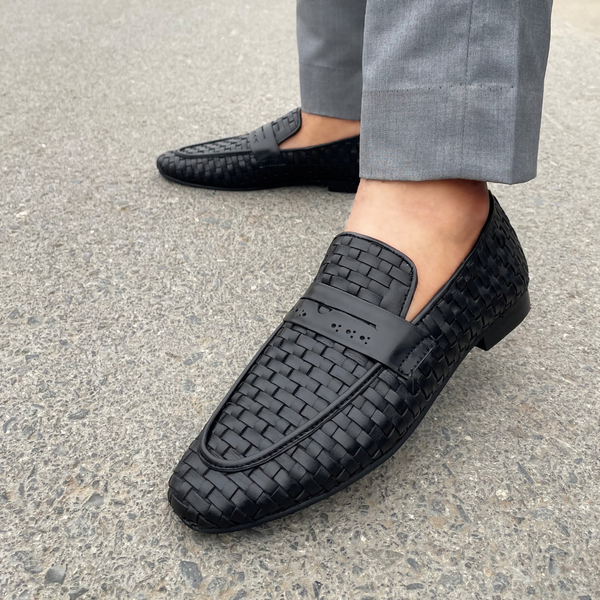 LS Pure Leather Handmade knitted Formal Shoes LS-818