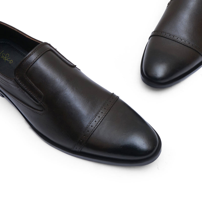 LS Pure Leather Rich Espresso Elegance Shoes-424