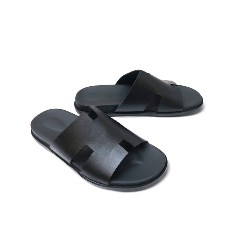 Rave Black Chappal LS-1140