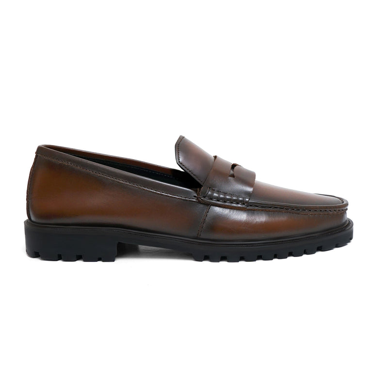 LS PURE LEATHER Titan SHOES CHUNKY LOAFERS LS-552