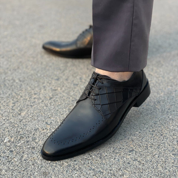 LS Pure Leather Obsidian Ridge Oxfords LS-417