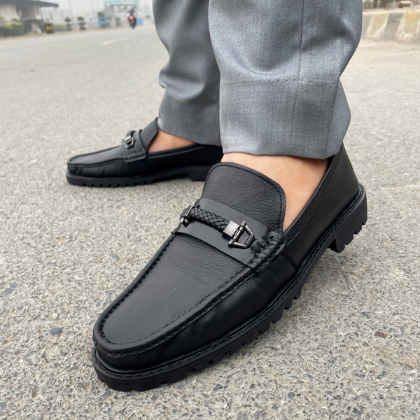 LS PURE LEATHER Balmoral  CHUNKY LOAFERS LS-208