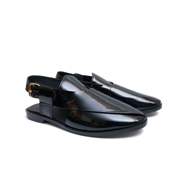 LS Pure Leather Handmade Glossy Peshawari Chappal LS-865