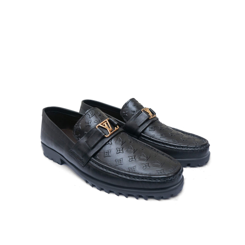 LS Pure Leather Textured Chunky Loafers LS-860