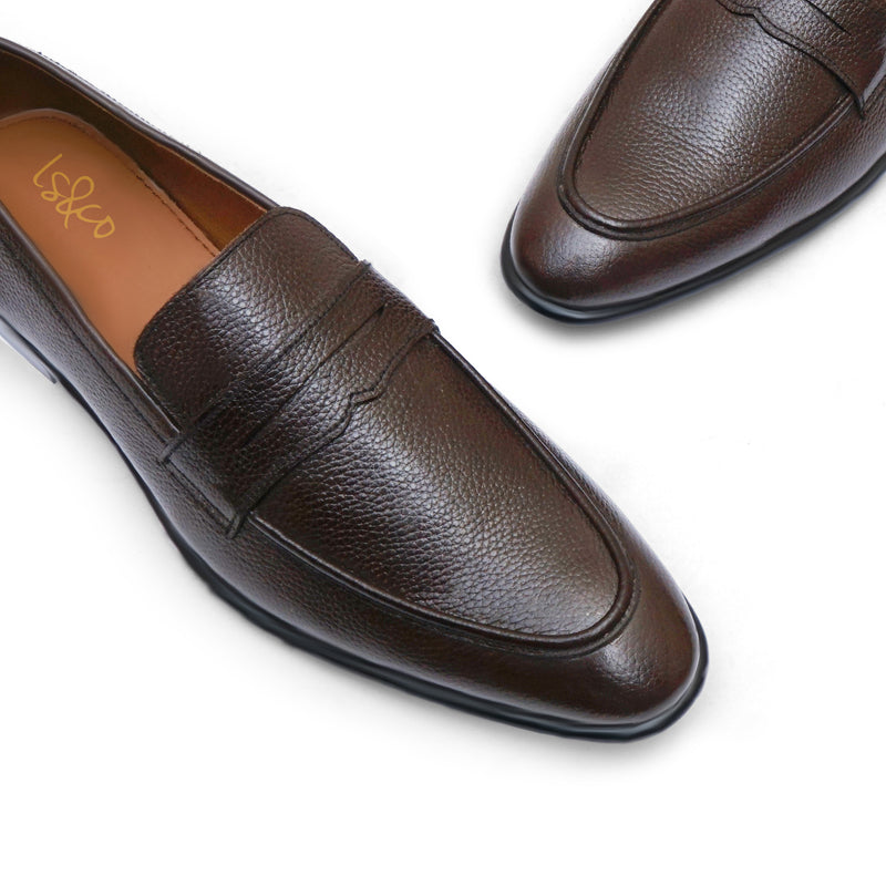 LS Pure Leather Chestnut Elegance Formal Shoes-431