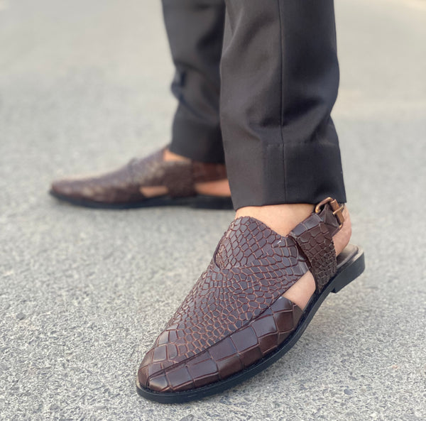 Embosed Peshawari Chappal 693