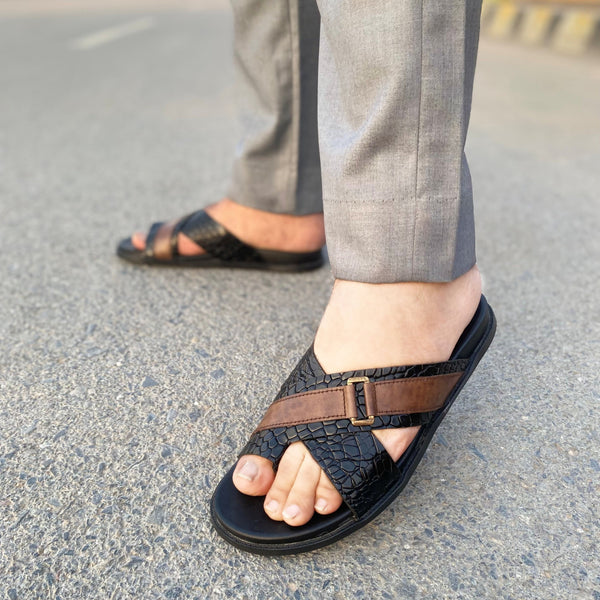 LS Pure leather Handmade Stepwise Chappal LS-160
