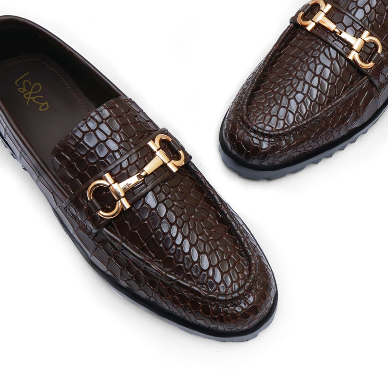 LS Pure Leather Urbanite Chunky Loafers-416