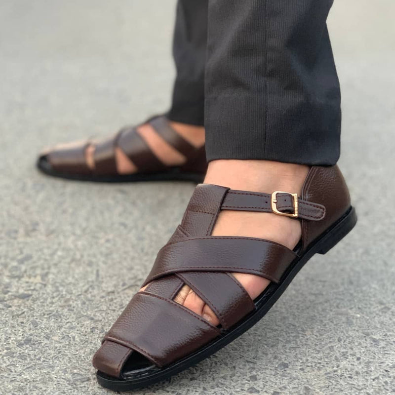 Ls Pure Leather Handmade Milled Sandal 688