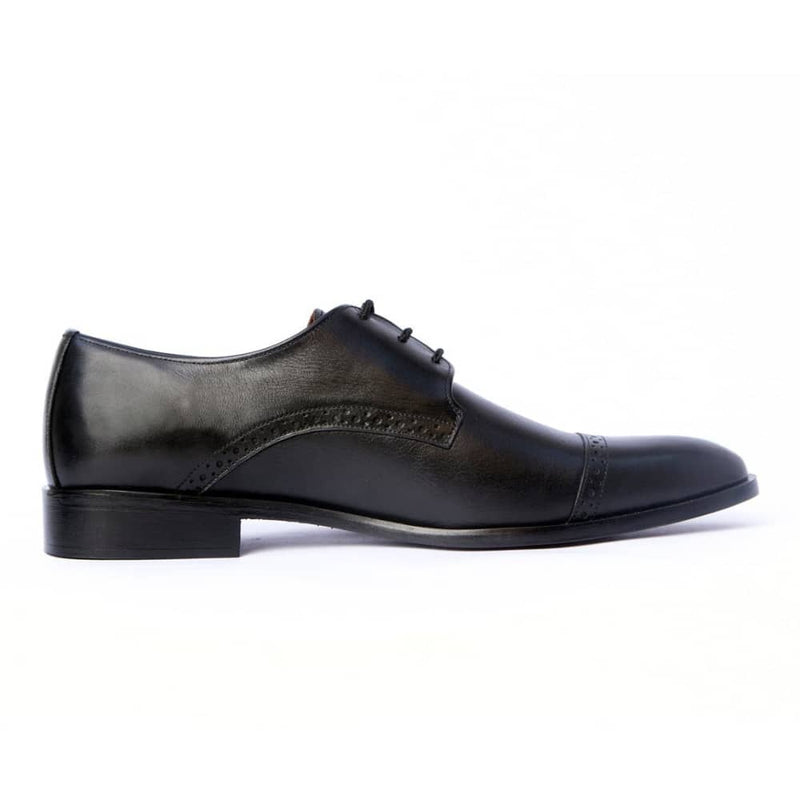Ls Pure Leather Handmade Oxford Black Formal Shoes-805 Shoes