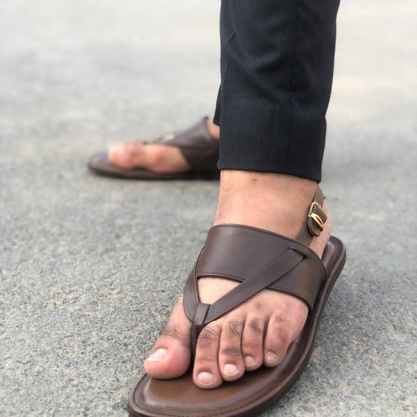 Ls Pure Leather Handmade Round Toe Sandal-668 Sandal