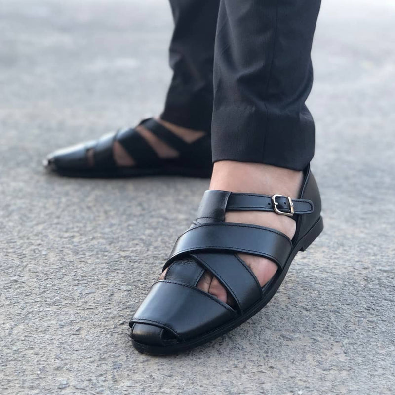 Leather 2025 sandal shoes